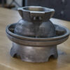 Ancien moule à chapeau en fonte d'aluminium Jalard à Caussade 1950's
