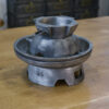 Ancien moule à chapeau en fonte d'aluminium Jalard à Caussade 1950's