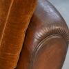 Banquette Club en cuir convertible avec assises velours 1920's