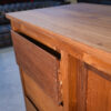 Grand buffet en teck 6 tiroirs et 2 portes coulissantes