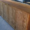 Grand buffet en teck 6 tiroirs et 2 portes coulissantes