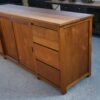 Grand buffet en teck 6 tiroirs et 2 portes coulissantes