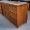 Grand buffet en teck 6 tiroirs et 2 portes coulissantes