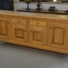 Grand buffet 4 portes en orme circa 1980's