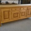 Grand buffet 4 portes en orme circa 1980's