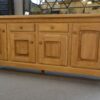 Grand buffet 4 portes en orme circa 1980's