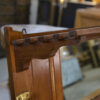 Porte manteau en chêne massif et 2 patères en laiton Art déco 1930's