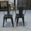 Paire de chaises Tolix par Xavier Pauchard première édition fin 1920's