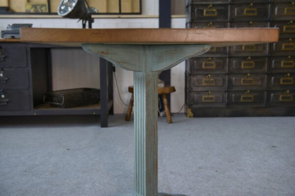 Table bistrot Art déco en chêne massif 1930's