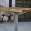 Table bistrot Art déco en chêne massif 1930's