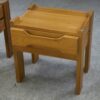 Paire de chevets en orme pour Maison REGAIN 1970's