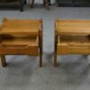 Paire de chevets en orme pour Maison REGAIN 1970's