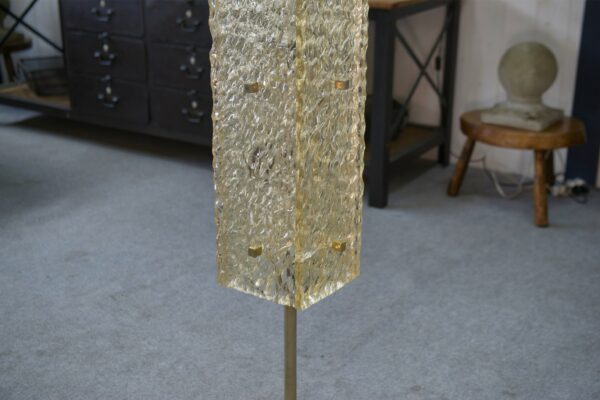 Lampadaire par Pierre Disderot pour Dallux résine et marbre 1960's