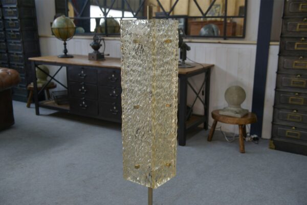 Lampadaire par Pierre Disderot pour Dallux résine et marbre 1960's
