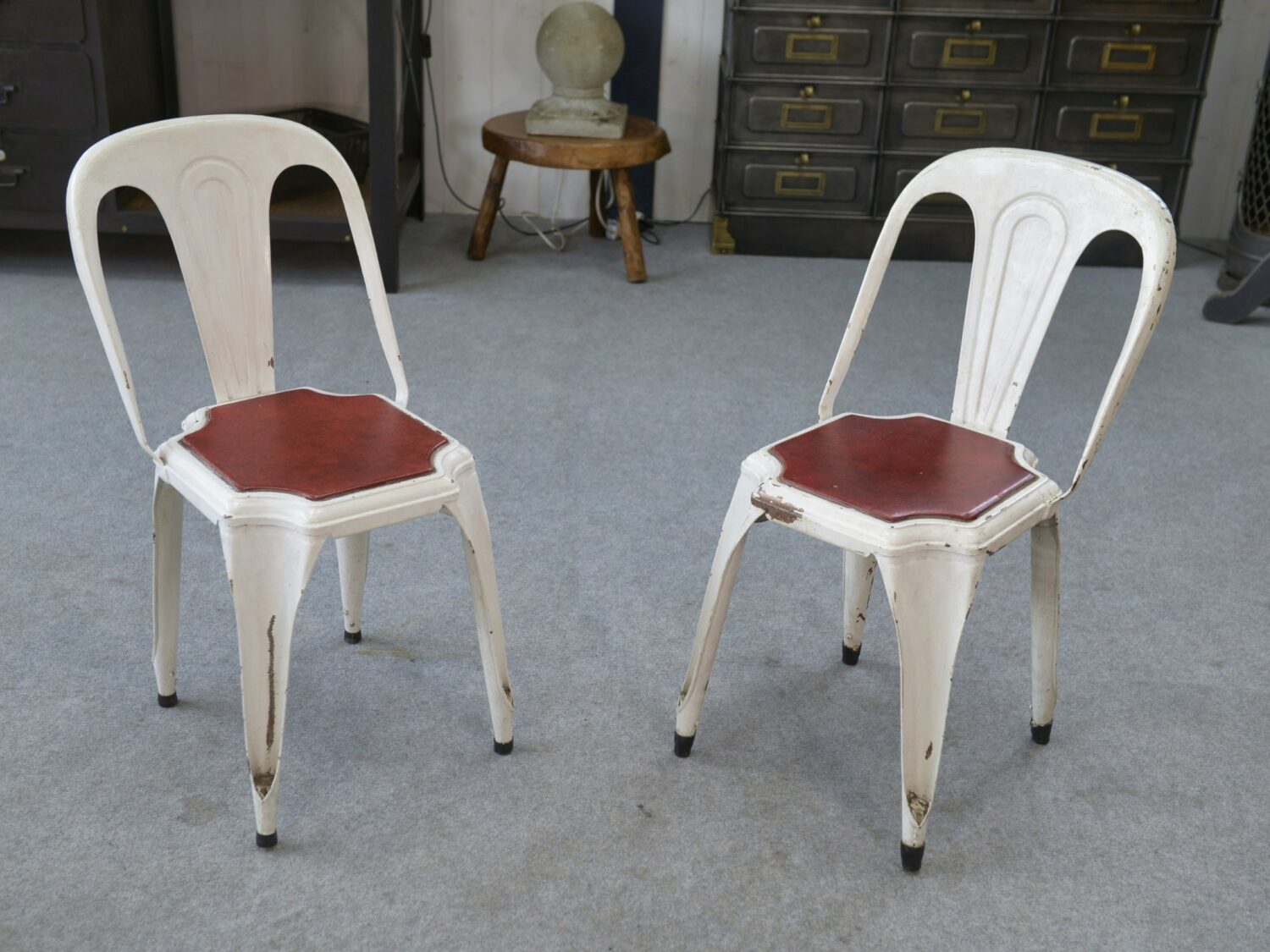 Paire de chaises Multipl's par Joseph Mathieu 1940's