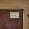 Miroir moderniste en placage d'acajou 1950's