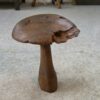 Champignon décoratif en bois brut 1980's