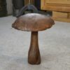 Champignon décoratif en bois brut 1980's
