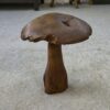 Champignon décoratif en bois brut 1980's