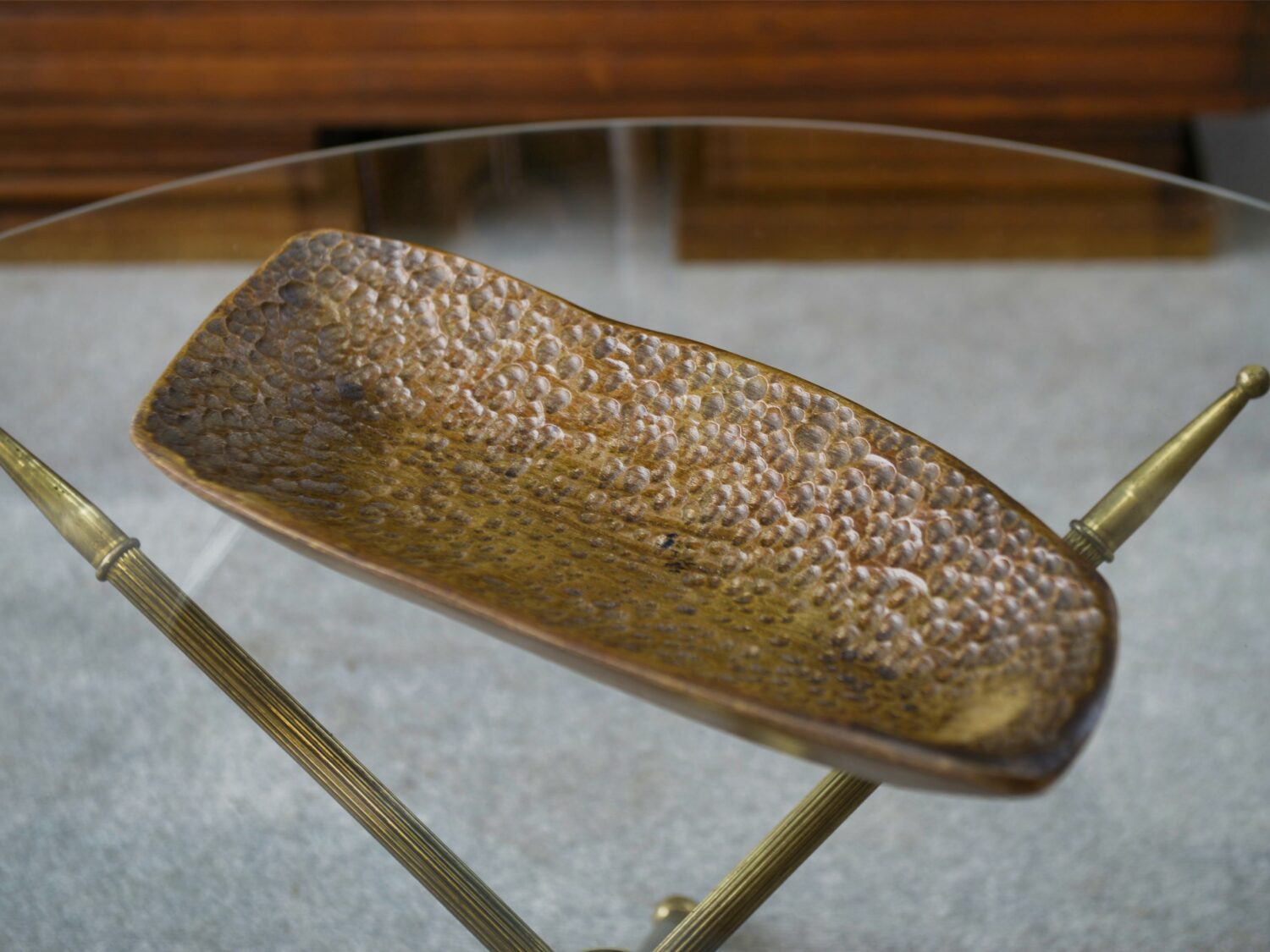 Centre de table brutaliste 1960's