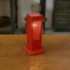 Lampe design exemplaire unique en aluminium laqué rouge 1970's