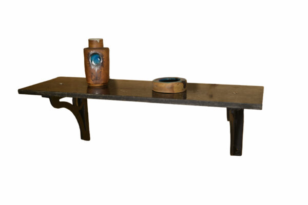 Console murale en fonte et pierre bleue France 1950's