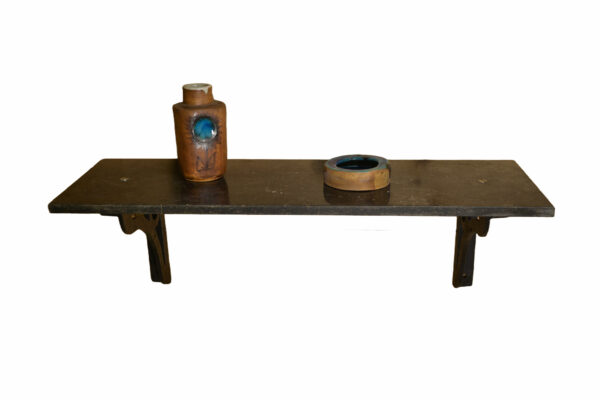 Console murale en fonte et pierre bleue France 1950's