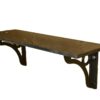 Console murale en fonte et pierre bleue France 1950's