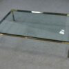 Table basse en verre et métal chromé par Philippe Parent France 1970's