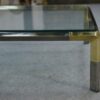 Table basse en verre et métal chromé par Philippe Parent France 1970's