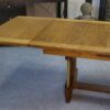 Grande table en chêne massif Art déco par Henri Bonjour 1930's