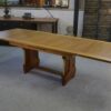 Grande table en chêne massif Art déco par Henri Bonjour 1930's