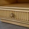 Petit chevet blanc Maugrion "Le rotin prestige" 1970's