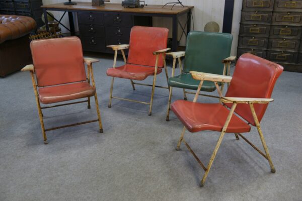 Chaises pliantes par Russel Wright pour Samsonite Chairs 1960's