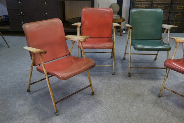 Chaises pliantes par Russel Wright pour Samsonite Chairs 1960's