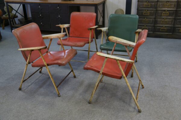 Chaises pliantes par Russel Wright pour Samsonite Chairs 1960's
