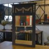 Miroir en chêne massif et verre biseauté Art déco 1930's
