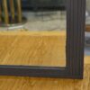 Miroir en chêne massif et verre biseauté Art déco 1930's