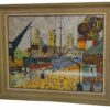 Tableau style Cubiste signé YUS 1960's