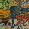 Tableau style Cubiste signé YUS 1960's
