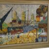 Tableau style Cubiste signé YUS 1960's