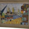 Tableau style Cubiste signé YUS 1960's