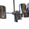 Suspension vintage en acier chromé design 1970's