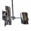 Suspension vintage en acier chromé design 1970's