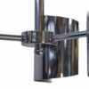 Suspension vintage en acier chromé design 1970's