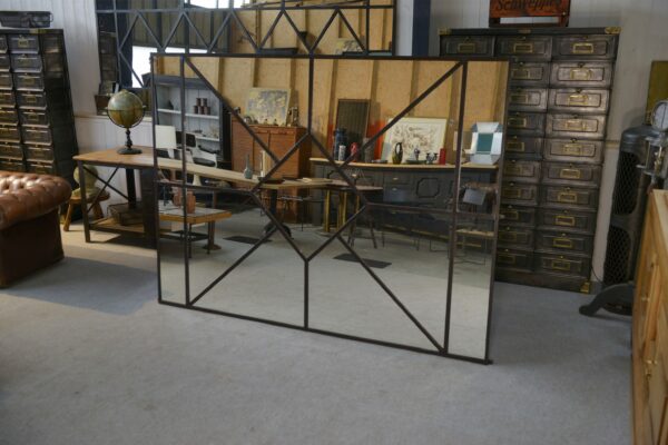 Grand miroir industriel 1960's