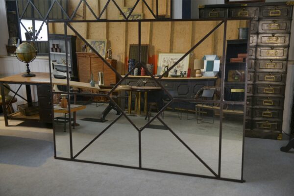 Grand miroir industriel 1960's