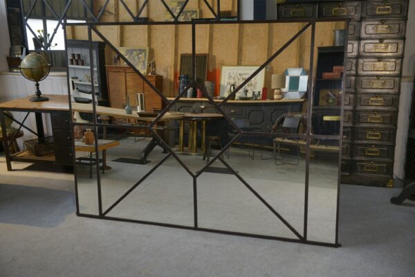 Grand miroir industriel 1960's