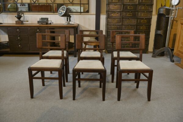 Ensemble de 6 chaises par Pierre Cruege 1960's