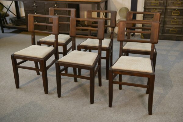 Ensemble de 6 chaises par Pierre Cruege 1960's